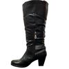 ZANNI LDS STRAP ZIP 3/4 BOOT - BLACK